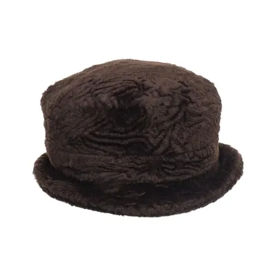Bucket hat (Bruin) van Marida Acetaat, Viscose