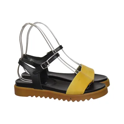 Sandals (Black, Yellow, Brown) Leather
