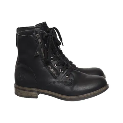Laced boots (Black) from Rieker Antistress Leather
