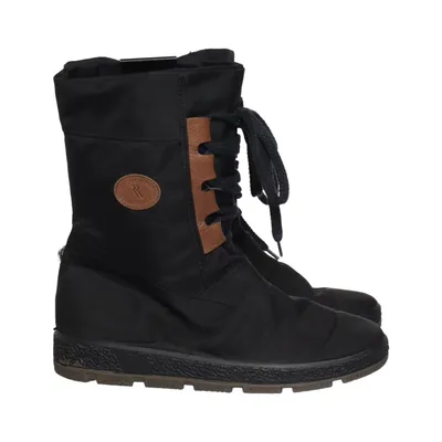 Laced boots (Black) from Romika Polyurethane