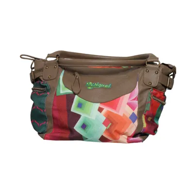 Axelremsväska (Brun, Flerfärgad) från Desigual Polyester, Polyuretan