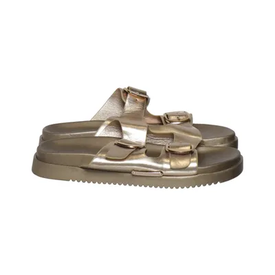 Pantoletten (Gold) von Elle Sport Polyurethan
