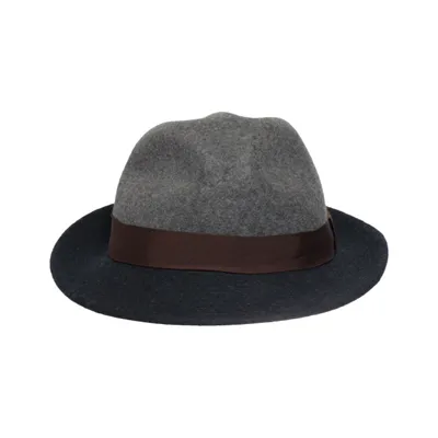 Chapeau Fedora (Gris, Noir) de Massimo Dutti Laine