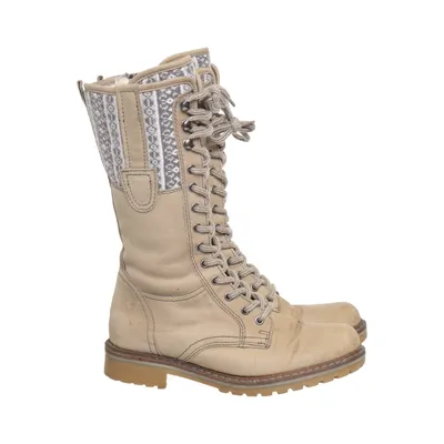 Snørestøvler (Beige, Grå, Flerfarvet) fra Fraiche Læder