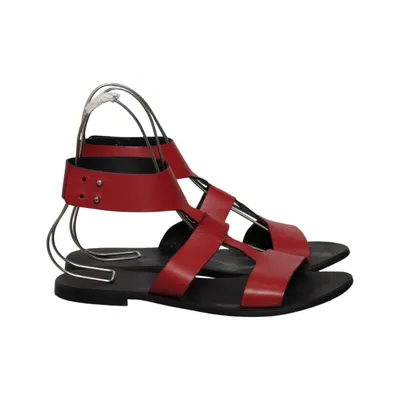 Sandals (Red, Black) from Zalando Iconics Leather