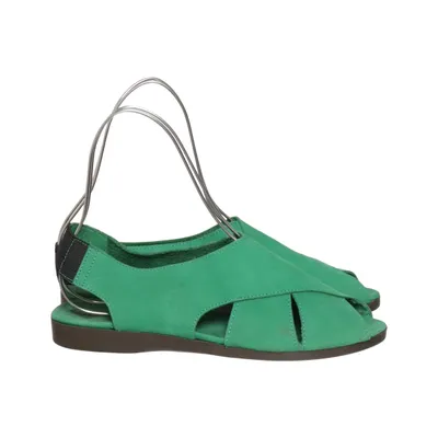 Sandales (Vert) de Manfield Cuir