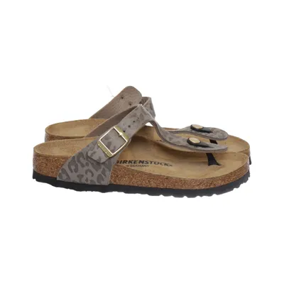 Teenslippers (Gizeh) van Birkenstock Leer