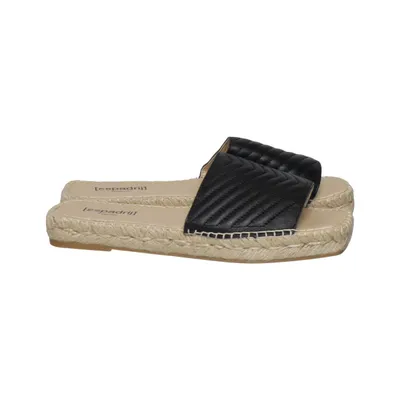 Espadrilles (Zwart, Beige) van Espadrij L'originale Leer
