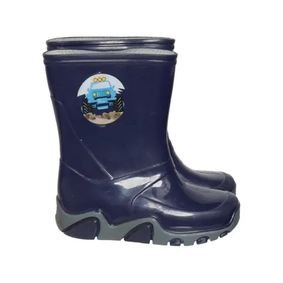 Low rubber boots (Blue, Gray) from Demar Leather