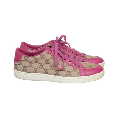 Sneakers (Beige, Pink) from Gucci Leather