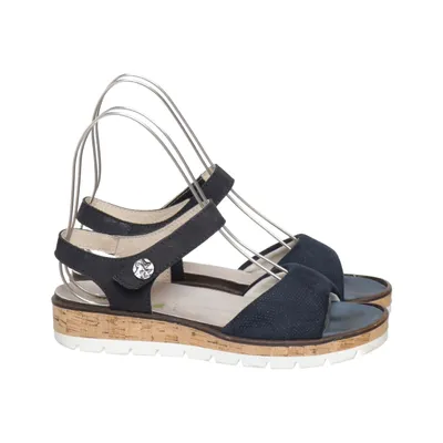 Sandalen (Zwart) van Waldläufer Leer