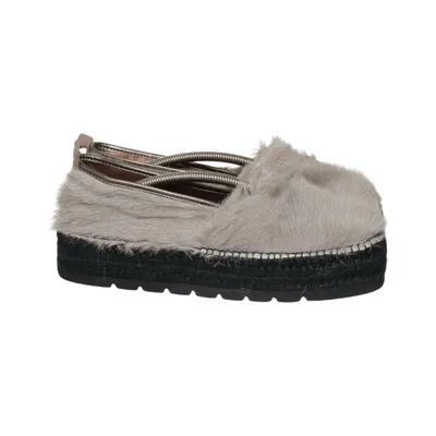 Espadrilles (Gray, Black) from Baldan Fur, Leather