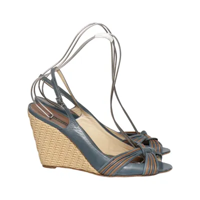 Kilehælssko (Blå, Brun, Beige) fra Studio Pollini Læder