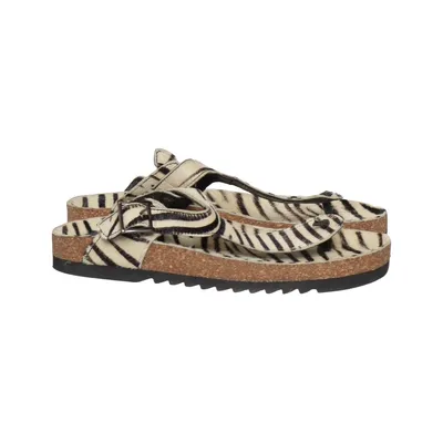 Sandals (Black, White, Multicolored) from Maruti Leather