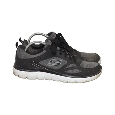 Trainers (Black, Gray) from Skechers Leather