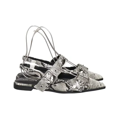 Sandales (Gris, Noir, Blanc) de Kate Gray Cuir