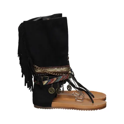Gladiator sandals (Black, Multicolored) from Bellamica