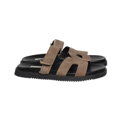 Sandales (Beige, Noir) de Steve Madden Cuir