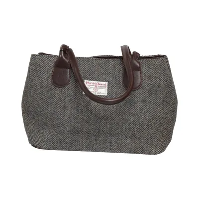 Handväska (Grå, Brun, Flerfärgad) från Harris Tweed Polyester, Ull