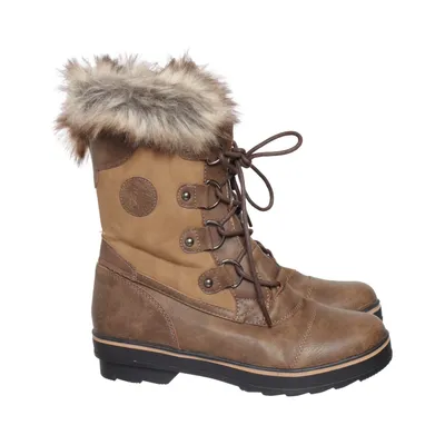 Bottes à lacets (Marron) de Kimberfeel