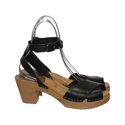 Clogs (Schwarz) von Alstermo Toffeln Leder