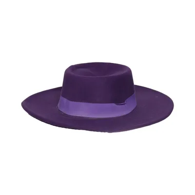 Vilten hoed (Lila) Katoen, Polyester