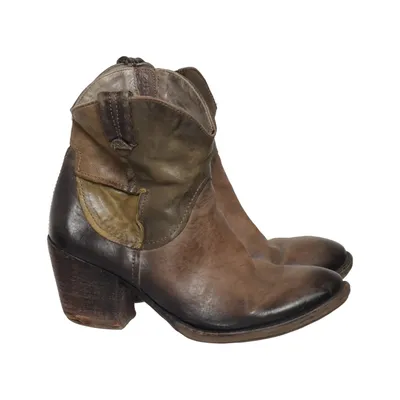 Bottes à talons (Marron) de AirStep Cuir