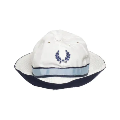 Bucket hut (Weiß, Blau) von Fred Perry Sportswear Baumwolle, Polyester