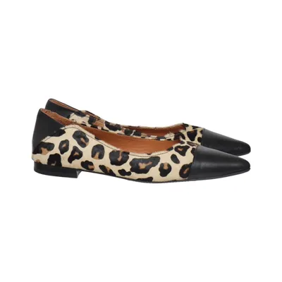 Ballet flats (Black, Multicolored) from Purdey Leather