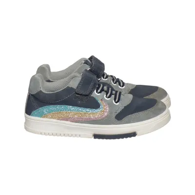 Baskets (Bleu, Gris) de Lamino Cuir