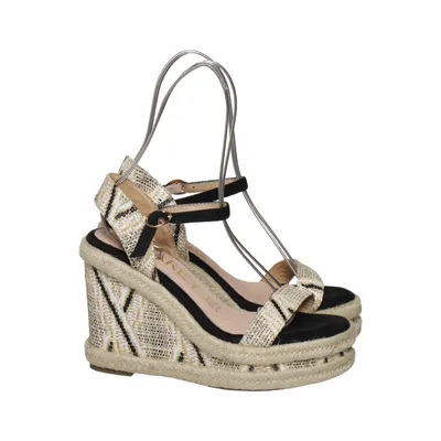 Wedges (Beige, Black, Multicolored) from Azarey Leather