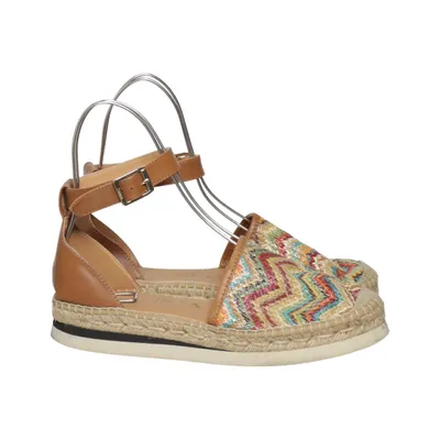 Espadrilles (Brown, Multicolored) from Kanna Leather