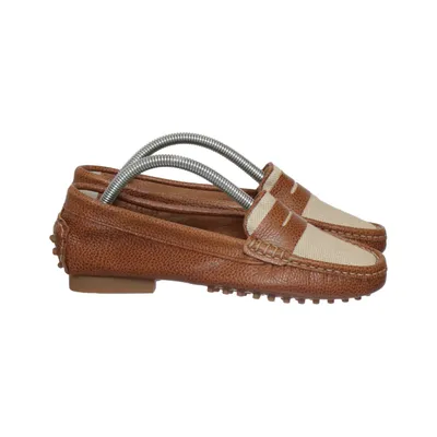Loafers (Brown, Beige) from Elégance Leather