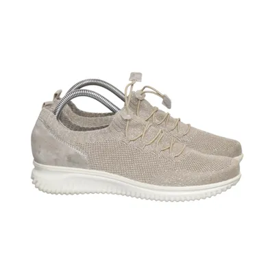 Trainers (Beige) from Bama Leather