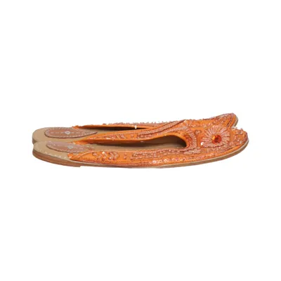 Sandales (Orange) de Surkana Cuir