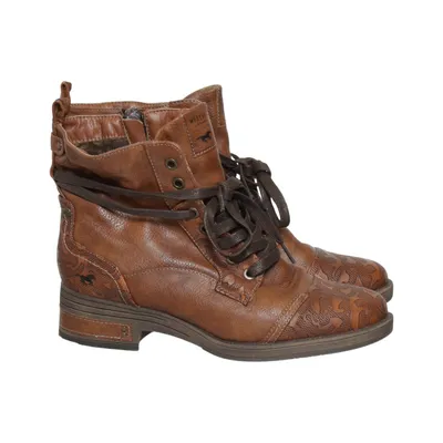 Snørestøvler (Brun) fra Mustang True Denim
