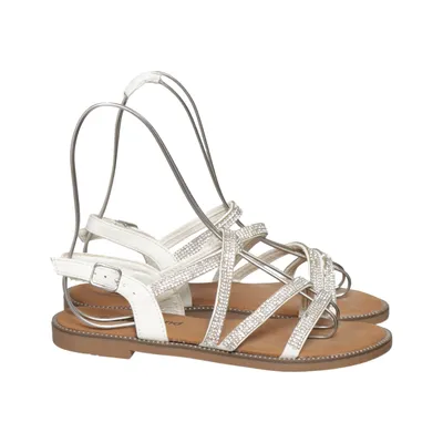 Sandales (Blanc, Marron) de Graceland Cuir