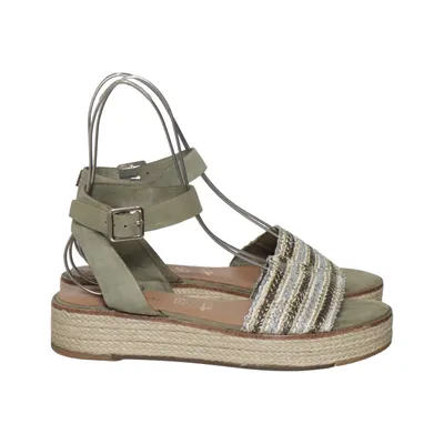 Espadrilles (Groen, Meerkleurig) van Tamaris Leer