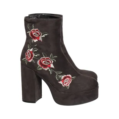 Heeled boots (Gray, Multicolored) from Catwalk Leather