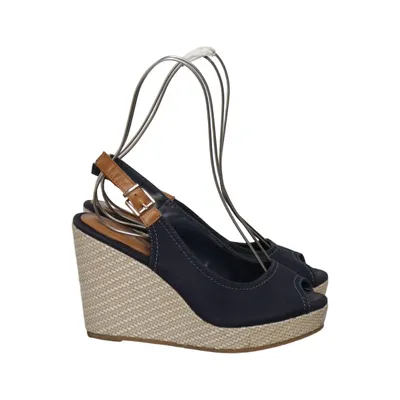 Chaussure compensées (Bleu, Beige) de Graceland Cuir