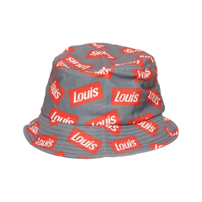 Buckethatt (Grå, Röd, Vit) från Louis Polyester