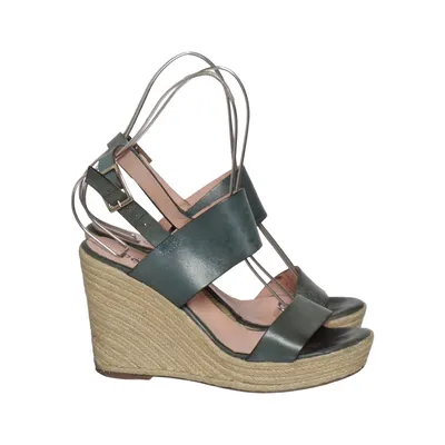 Wedges (Black) from Studio Pollini Leather