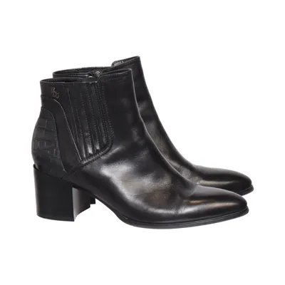 Heeled boots (Black) from Regarde Le Ciel Leather