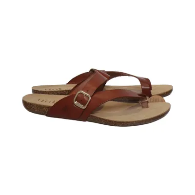 Teenslippers (Bruin) van Yokono Leer