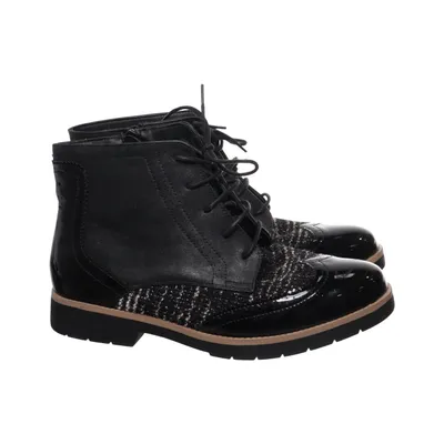 Laced boots (Black) from Gemo Leather