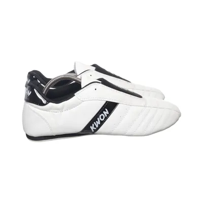 Wrestling shoes (White, Black) from Kwon Leather