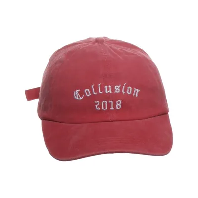 Baseball cap (Red) from Collusion Cotton, Polyester, Viscose