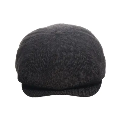 Newsboy cap (Grå) från Brixton Polyester, Ull