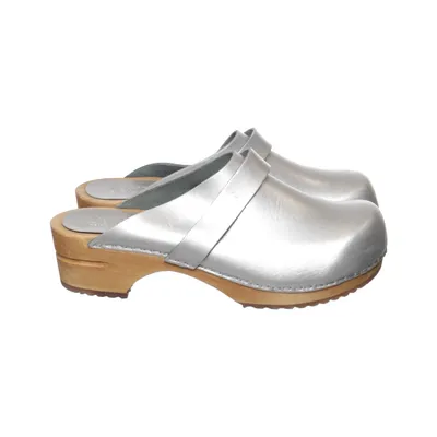 Clogs (Silver) from Sanita Leather