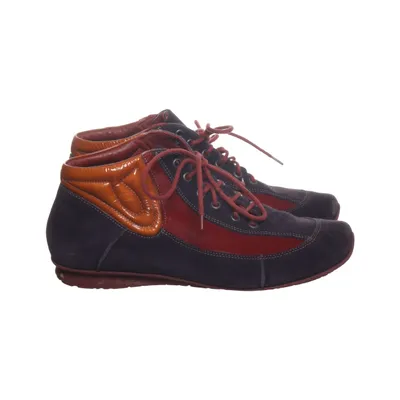 Bottes à lacets (Violet, Rouge, Orange) de Think! Cuir